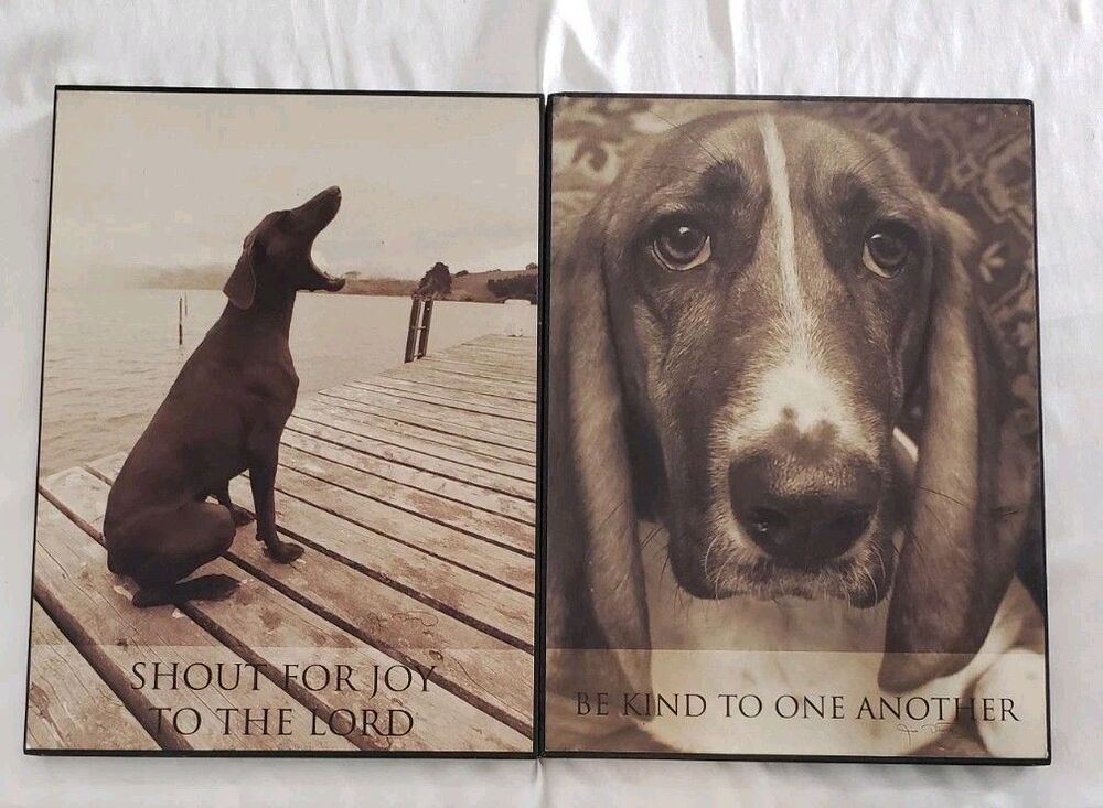 Bf 4 Assistant Dog Saying Wall Art Made In *USA* Mixed Lot 2 Piece Very Sturdy..